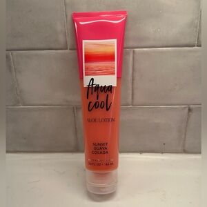 Bath & Body Works Sunset Guava Colada Aqua Cool Aloe Lotion Summer Beach Retired